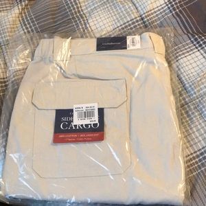 Unopened men’s cargo shorts.